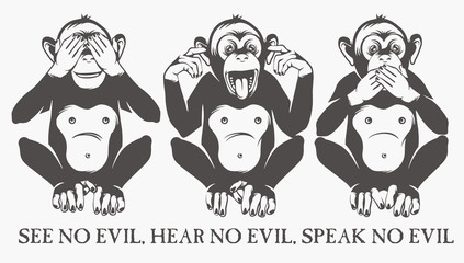 The three wise monkeys