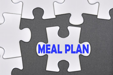 jigsaw puzzle written word meal plan