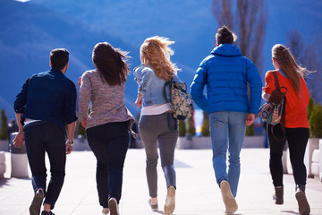 Obraz premium happy students group