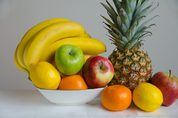 Fruits in the plate