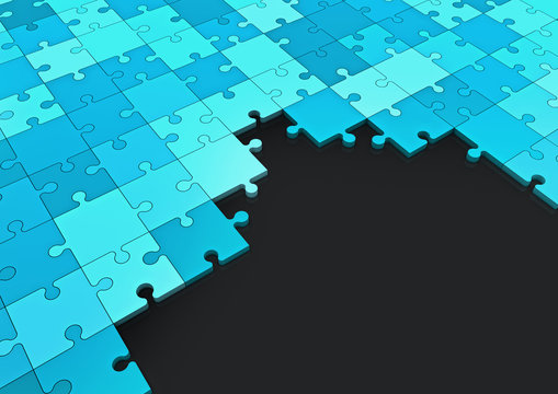 Blue puzzle