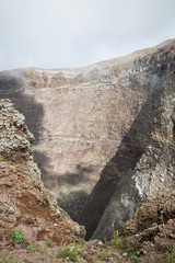 Cratere del vulcano Vesuvio 