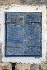 Old wooden window at Korcula, Croatia