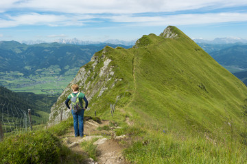Fototapeta premium hiking in bavaria and european alps