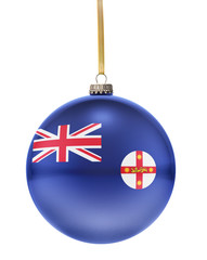 Bauble with the flag design of New South Wales.(series)