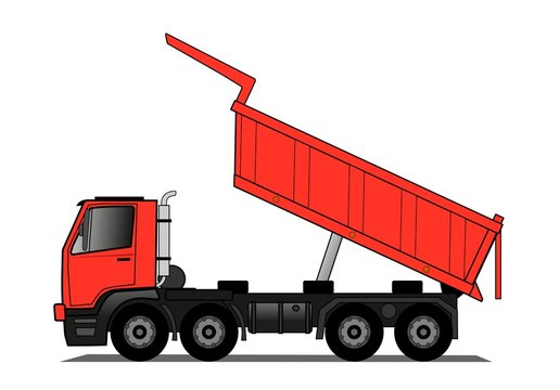 Heavy tipping lorry