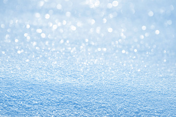 Winter bright background shiny snow for design