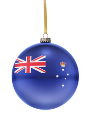 Bauble with the flag design of Victoria.(series)