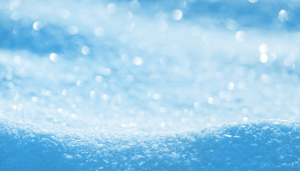 Winter bright background from fluffy brilliant snow