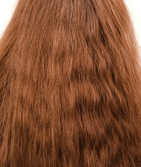 female bushy hair
