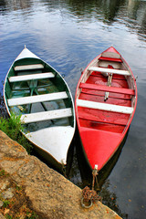 River boats in Amarante, Portugal
