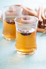 Hot tea with star anise