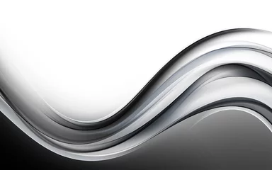 Crédence de cuisine en verre imprimé Vague abstraite Arrière-plan de conception abstraite vague grise