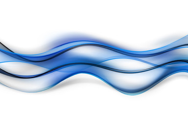 Modern Abstract Blue Wave Design Background