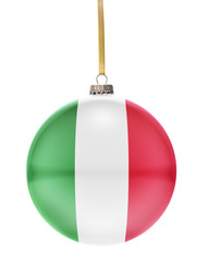 Bauble with the flag design of Italy.(series)