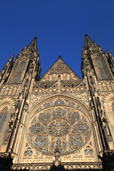 Fototapeta na wymiar St. Vitus Cathedral in Prague Castle