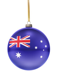 Bauble with the flag design of Australia.(series)
