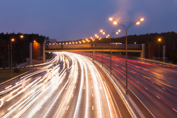 Fototapeta premium Highway at evening