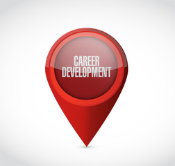 career development pointer sign concept