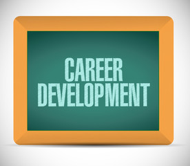 career development board sign concept