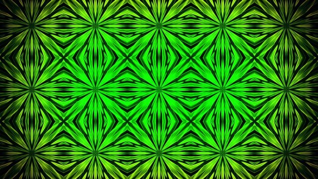 Abstract mosaic in green