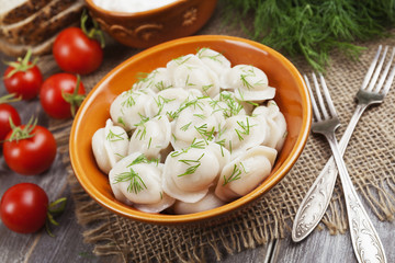 Dumplings with meat