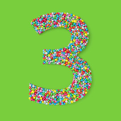 4 made from nonpareils