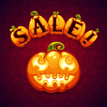 Halloween Pumpkin Sale Banner