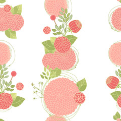 Seamless texture with asters