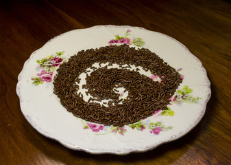 Chocolate Sprinkles on Plate
