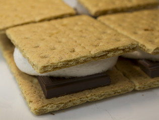 Microwave Smores Chocolate Marshmallow Cracker