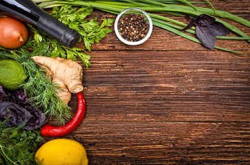 The concept of cooking. Background.