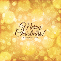 Christmas and New Year. Vector greeting card