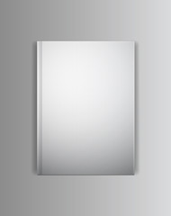 Vector cover book mockup template. Ready to place your image