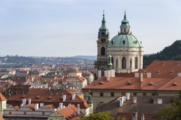 Fototapeta na wymiar Skyline view of Prague, Czech republic