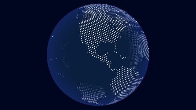 Globe rotating, looping
