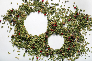 Organic frame background. Food texture