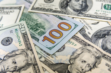 Background with money american dollars