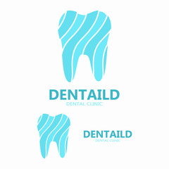 Vector dental clinic logo. Healthy tooth logo