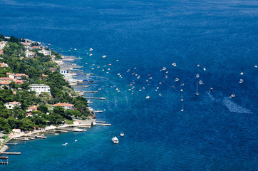 View over istanbul and buyukada island taken from the monastery of saint george on the top of...