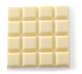 Chocolate bar isolated on white