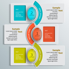 Abstract 3D Paper Infographics