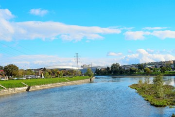 Fototapeta na wymiar Somes river from Cluj-Napoca