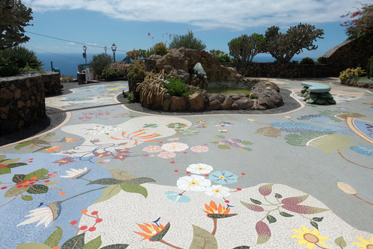 Die Plaza de La Glorieta in La Mancha, La Palma, Kanaren, Spanien, 