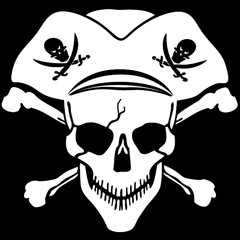Pirate symbol Jolly Roger skull
