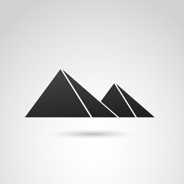Pyramid VECTOR icon.