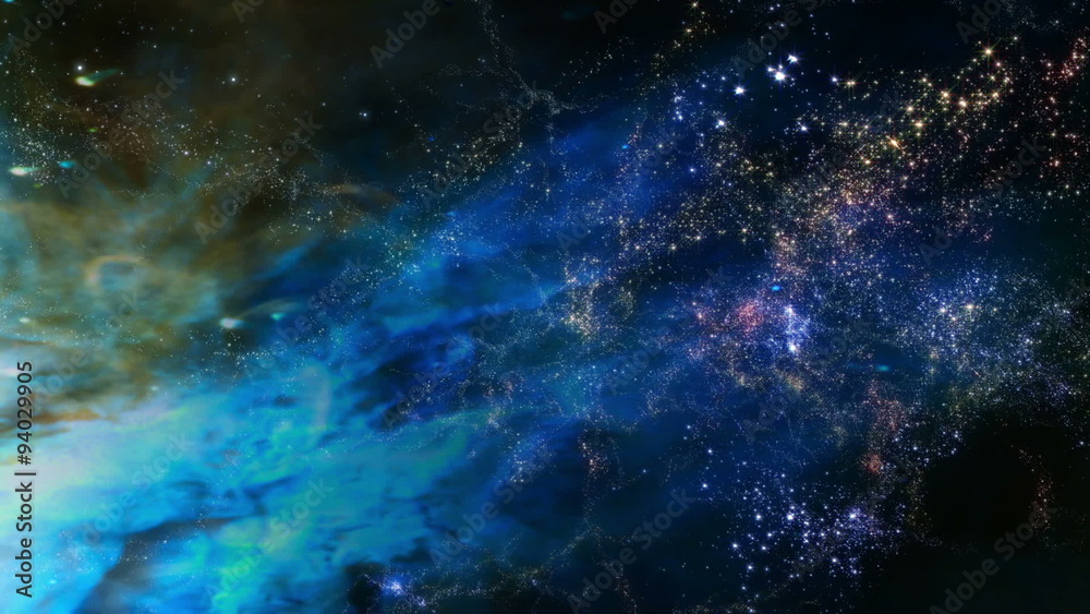 Canvas Prints space 2031: traveling through star fields in deep space (loop).