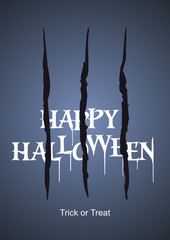 Happy Halloween Scratch dark background