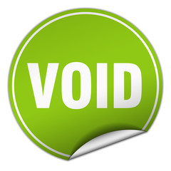 void round green sticker isolated on white
