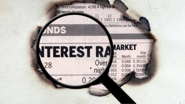 Magnifying glass on interest rates 